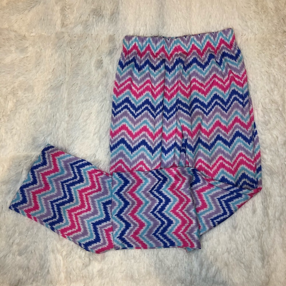 Total Girl Chevron pajama pants Girls SZ 10-12